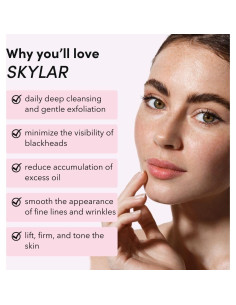 Cepillo Facial Eléctrico Fancii Skylar Verde con Estación de Autolimpieza 2