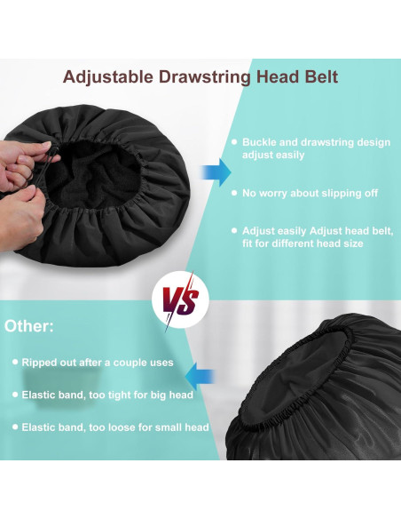 Gorro de Ducha Impermeable SHEOMERN Grande 34.3 cm Ajustable Gorro de Ducha Impermeable SHEOMERN Grande 34.3 cm Ajustable