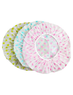Gorro de Ducha Reutilizable Impermeable 3 Piezas Mujeres