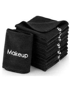 Toallas de Maquillaje Macarrie 48 Pcs Microfibra 30x30 cm Negras