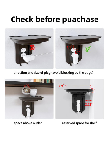 Estante de Pared Suptek Negro para Baño y Cocina, 9 kg Estante de Pared Suptek Negro para Baño y Cocina, 9 kg