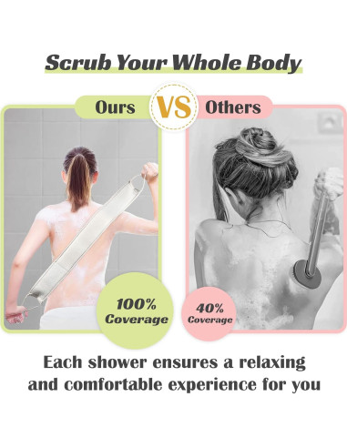 Esponja de Baño Lufa Natural Jopplim 90 cm Exfoliante Corporal
