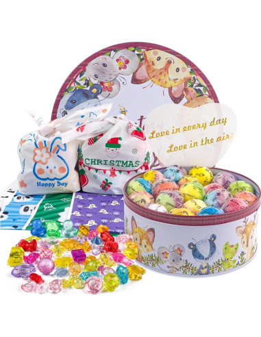 Set de 34 Bombas de Baño DOVIPE con Juguetes Sorpresa