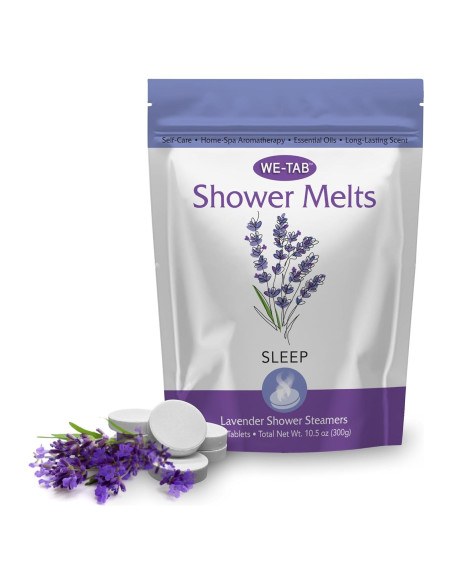 Tabletas de vapor para ducha We-Tab 10-pk con aromaterapia de lavanda Tabletas de vapor para ducha We-Tab 10-pk con aromaterapia de lavanda