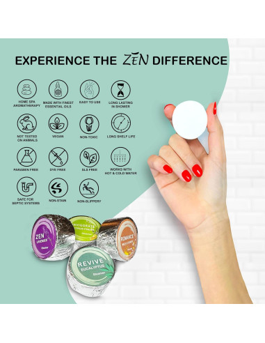 Bombas de Ducha de Eucalipto Zen - Aromaterapia 15 Piezas