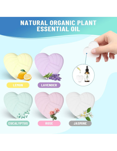 Bombas de Ducha Aromaterapia Noberwan - 10 Paquete Aceites Esenciales