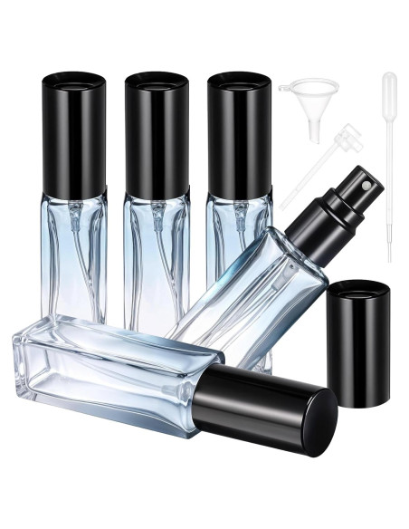 5 Botellas de Spray de Perfume Reutilizables Qianyu 10ml Azul 5 Botellas de Spray de Perfume Reutilizables Qianyu 10ml Azul