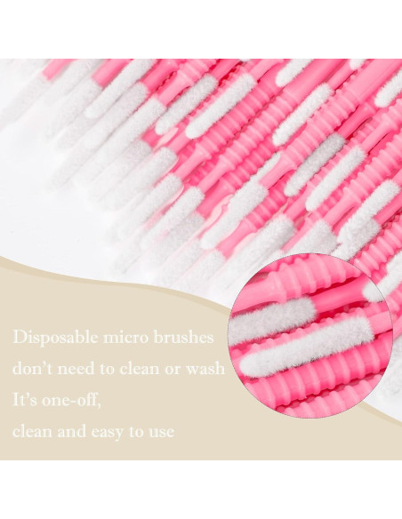 200 Aplicadores Micro Desechables G2PLUS Rosa 10cm 200 Aplicadores Micro Desechables G2PLUS Rosa 10cm