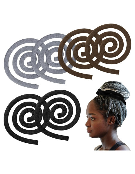 6 Sujetadores de Cabello Flexibles Hoteam para Dreadlocks 6 Sujetadores de Cabello Flexibles Hoteam para Dreadlocks
