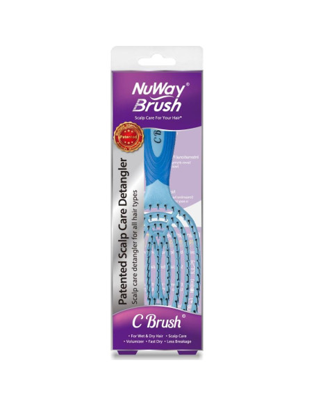 Cepillo Curvado Profesional NuWay 4Hair C Brush - Azul Cielo Cepillo Curvado Profesional NuWay 4Hair C Brush - Azul Cielo