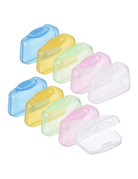 Cubiertas Portátiles para Cabezas de Cepillo de Dientes Shappy - 10 Piezas en 5 Colores Cubiertas Portátiles para Cabezas de Cepillo de Dientes Shappy - 10 Piezas en 5 Colores