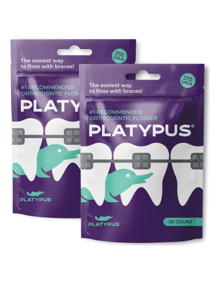 Flossers Ortodónticos Platypus para Brackets - 30 Unidades Flossers Ortodónticos Platypus para Brackets - 30 Unidades