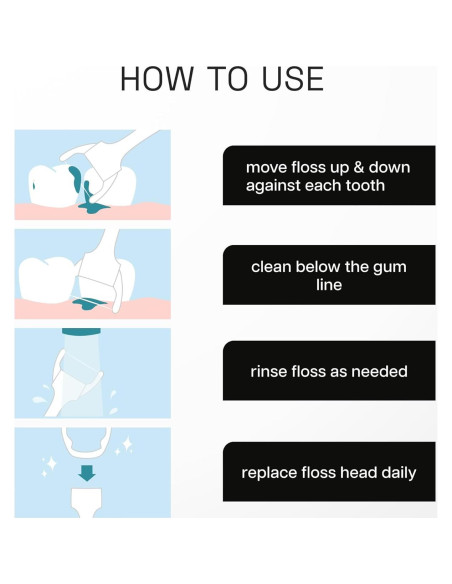 Flosser Ultraclean Reach Menta - Kit Inicio + 3 Repuestos Flosser Ultraclean Reach Menta - Kit Inicio + 3 Repuestos