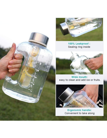 Botella de Agua Deportiva XBOTTLE 2.5L con Infusor y A Prueba de Fugas Botella de Agua Deportiva XBOTTLE 2.5L con Infusor y A Prueba de Fugas