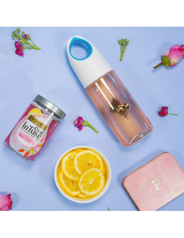 Infusor de Agua Twinings Cold In'Fuse - Limonada de Rosa 12 Unidades