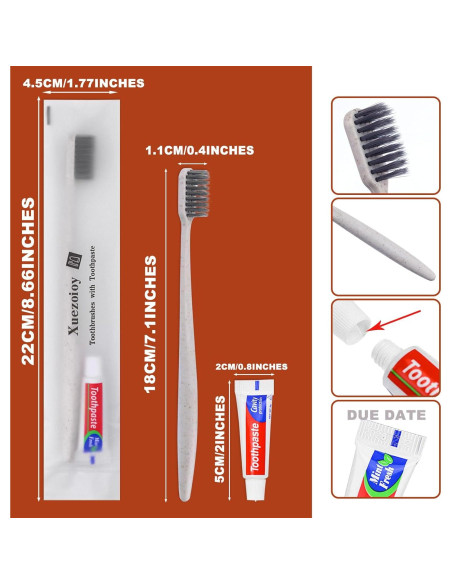 Cepillos de Dientes Desechables Xuezoioy - Paquete de 30 Unidades Cepillos de Dientes Desechables Xuezoioy - Paquete de 30 Unidades