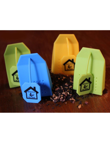 Infusor de Té Silicona Butler in the Home 4 Pack Colores Infusor de Té Silicona Butler in the Home 4 Pack Colores
