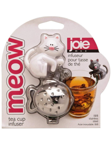 Infusor de Té Joie Meow Gato Acero Inoxidable Libre BPA