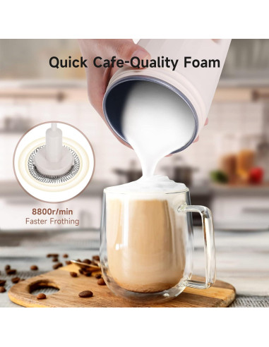 Espumador de Leche Eléctrico Eastsign 300ml Portátil 4 en 1