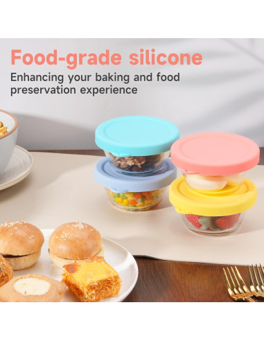 8 Tapas de Silicona Viotiin para Tazas de 180ml - A prueba de Fugas
