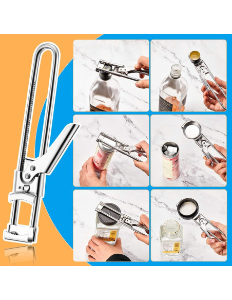 Abrebotellas Ajustable Patelai 2 Piezas Acero Inoxidable Abrebotellas Ajustable Patelai 2 Piezas Acero Inoxidable