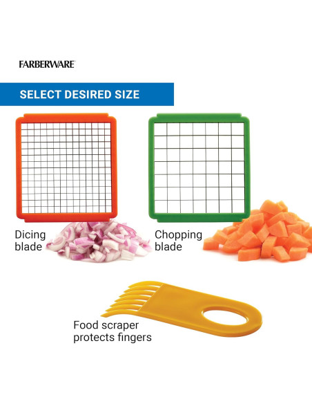 Picador de Verduras Profesional Farberware 2 Cuchillas 0.49kg Picador de Verduras Profesional Farberware 2 Cuchillas 0.49kg