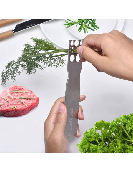 Deshojador de Hierbas ROPTO - Herramienta Eficiente para Verduras Deshojador de Hierbas ROPTO - Herramienta Eficiente para Verduras