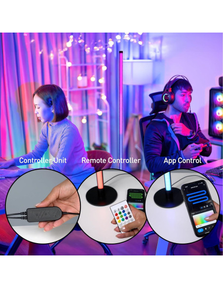 Lámpara de Pie Inteligente RGB Lytup, Control Remoto, 12W Lámpara de Pie Inteligente RGB Lytup, Control Remoto, 12W