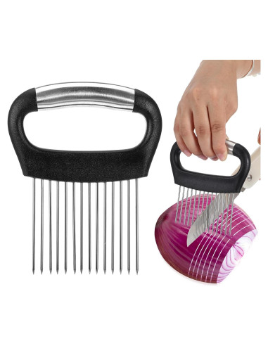 Cortador de Cebolla AOZUO de Acero Inoxidable Antideslizante