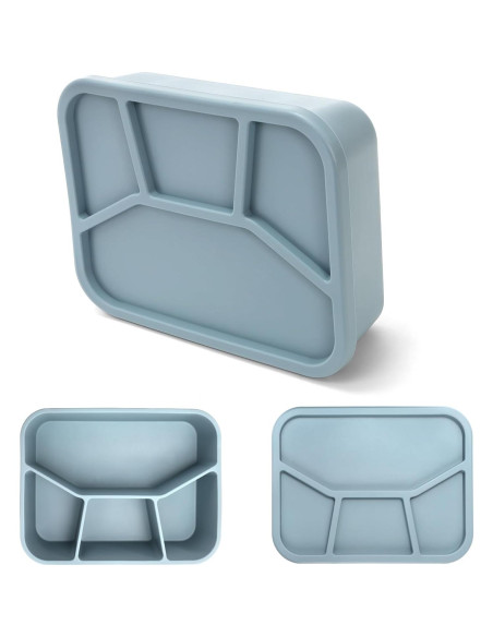 Caja Bento de Silicona Noamus 1.19L 4 Compartimentos A Prueba de Fugas Caja Bento de Silicona Noamus 1.19L 4 Compartimentos A Prueba de Fugas
