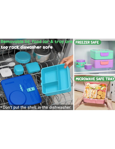Caja de Almuerzo Bento Fimibuke 5 en 1 para Niños y Adultos