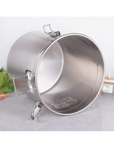 Contenedor Hermético Acero Inoxidable 6L CNCEST con Tapa