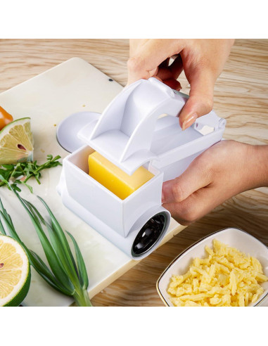 Rallador de Queso Rotativo Toyitte Blanco Ergonómico