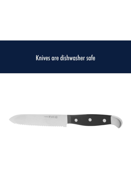 Cuchillo Utilitario Serrado HENCKELS 12.7 cm Acero Inoxidable Cuchillo Utilitario Serrado HENCKELS 12.7 cm Acero Inoxidable