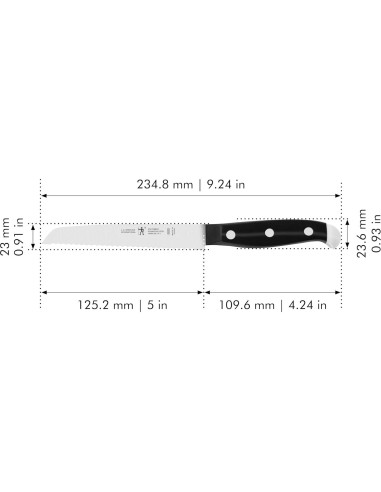 Cuchillo Utilitario Serrado HENCKELS 12.7 cm Acero Inoxidable