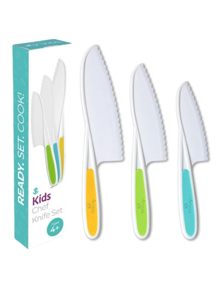 Set de Cuchillos para Niños Tovla Jr. 3 Piezas Seguros Set de Cuchillos para Niños Tovla Jr. 3 Piezas Seguros