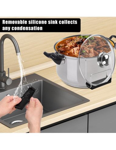 Soporte para Tapa de Olla de Cocción Lenta PEUTIER Acero Inoxidable