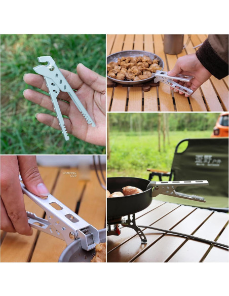 2 Utensilios de Cocina Antideslizantes SquEqu para Camping 2 Utensilios de Cocina Antideslizantes SquEqu para Camping