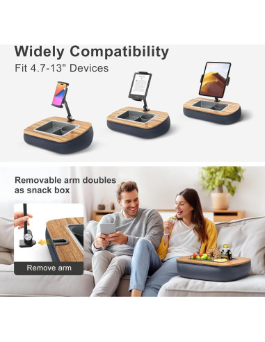 Soporte de almohada ERGONOV para tabletas 11.94-33.02 cm gris