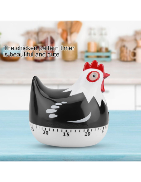Temporizador de Cocina Chazcool Patrón de Pollo 6.5cm Temporizador de Cocina Chazcool Patrón de Pollo 6.5cm