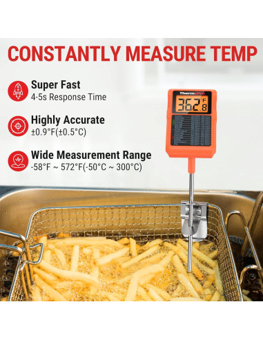 Termómetro Digital para Caramelo ThermoPro TP510 a Prueba de Agua
