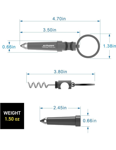 Llave Multiherramienta Stinger con Rompedor de Cristales 2 en 1 Llave Multiherramienta Stinger con Rompedor de Cristales 2 en 1