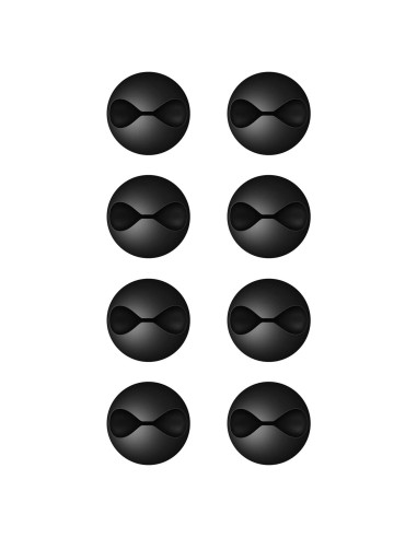 Clips Adhesivos para Cables CHEFBEE 8 Piezas Negro