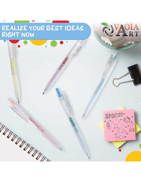 Set de 24 Bolígrafos de Gel Retráctiles VaOlA ART Multicolor Set de 24 Bolígrafos de Gel Retráctiles VaOlA ART Multicolor