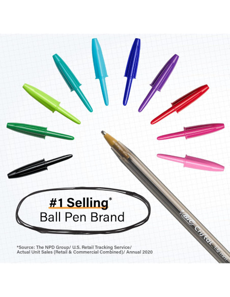 Bolígrafos BIC Cristal Xtra Bold Punta Gruesa 1.6mm Asortidos 24u Bolígrafos BIC Cristal Xtra Bold Punta Gruesa 1.6mm Asortidos 24u