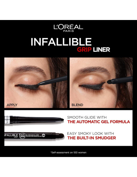 L'Oreal Paris Lápiz de Eyeliner Mecánico Negro Intenso 0.28g L'Oreal Paris Lápiz de Eyeliner Mecánico Negro Intenso 0.28g