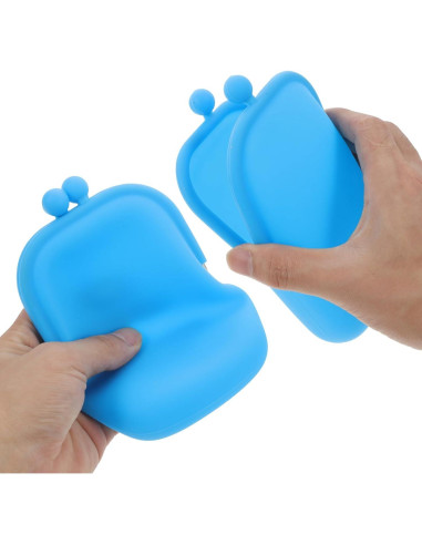 Monedero de Silicona Abaodam 16.5x12cm Azul Mini Femenino