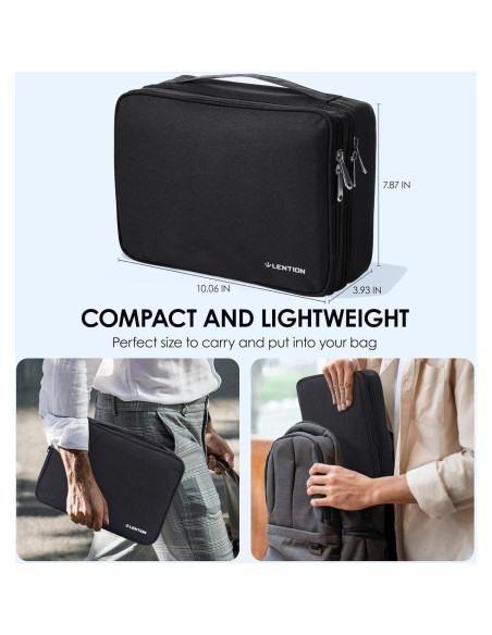 Bolsa Organizadora de Cables LENTION M370 Negra Impermeable Bolsa Organizadora de Cables LENTION M370 Negra Impermeable