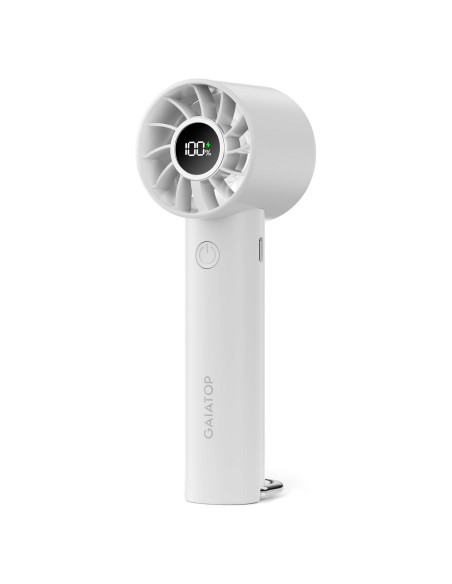 Gaiatop Ventilador Mini Portátil 3 Velocidades LED Blanco Gaiatop Ventilador Mini Portátil 3 Velocidades LED Blanco