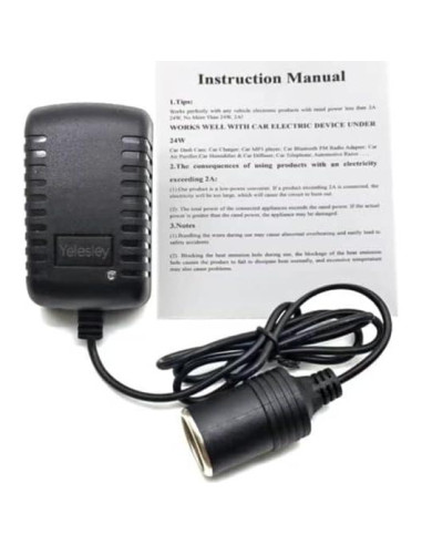 Convertidor AC a DC 12V 2A Adaptador de Poder Lesleyye